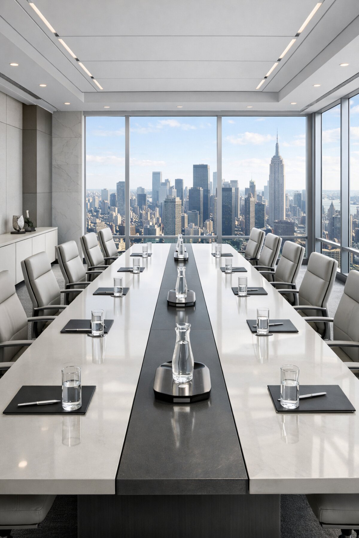 Professional boardroom meeting
